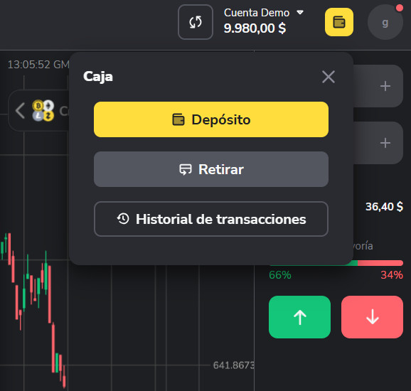 sacar dinheiro binomo, taxa saque binomo